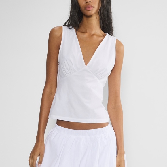 Artizia Loyal Top - V-Neck Blouse in Nori Green NWT - Picture 9 of 10